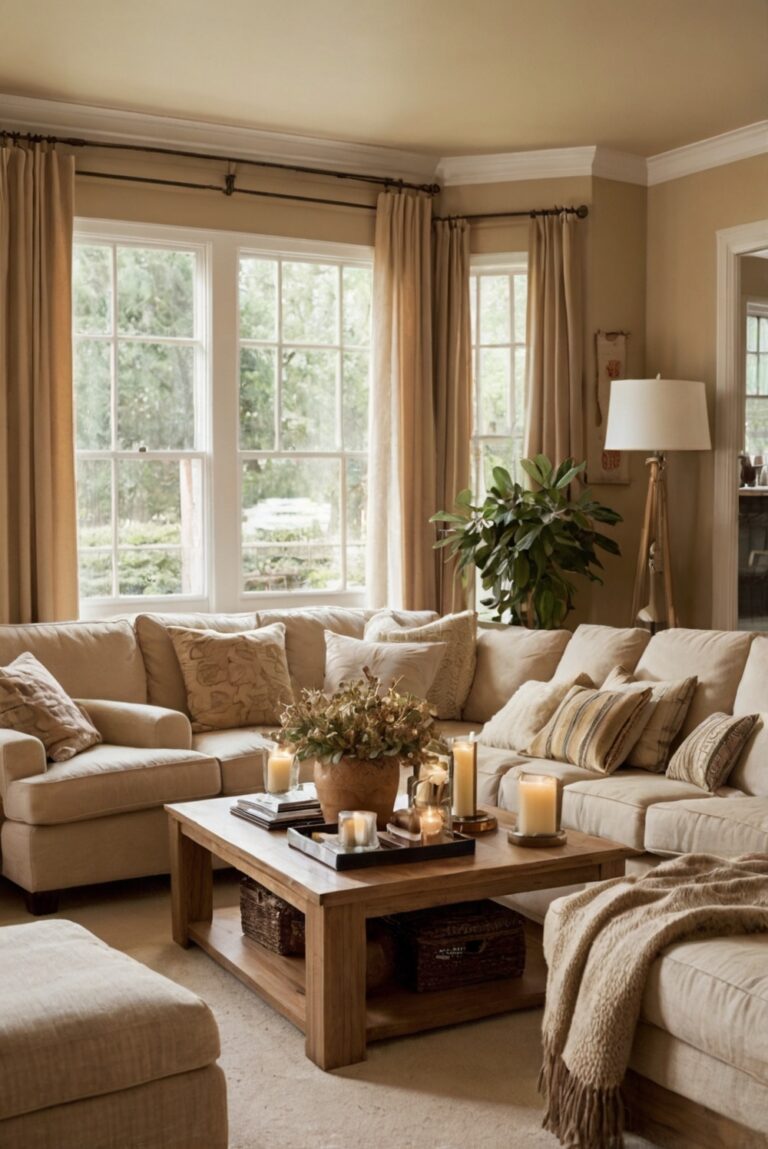 Beige Comfort: Embracing Warmth in Your Living Room