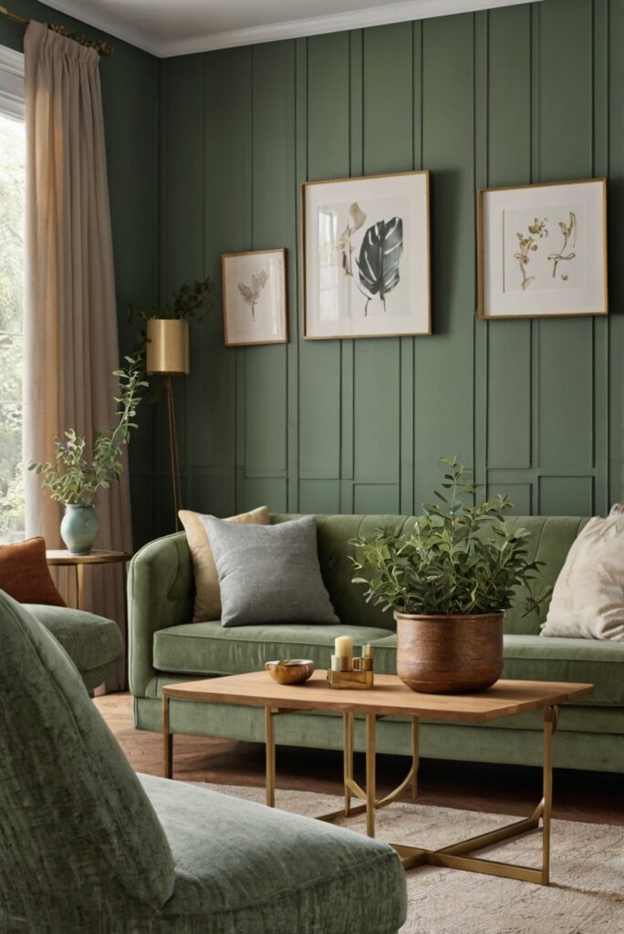Sage Embrace: Elevate Your Living Room Walls - HappyInteriorTime.com ...
