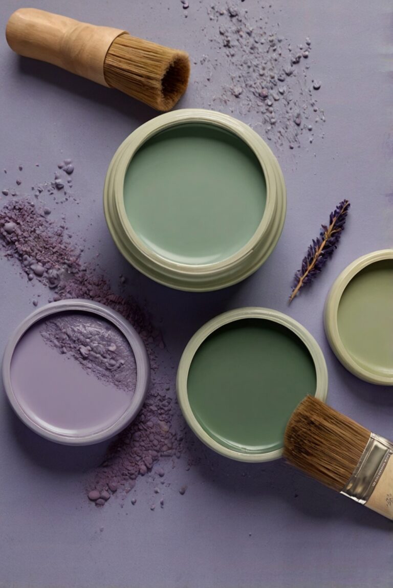 Top 5 Palettes SW colors with Moss Green and Lavender Blue for your room