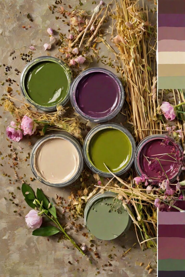 Top 5 Palettes SW colors with Moss Green and Mulberry for your room