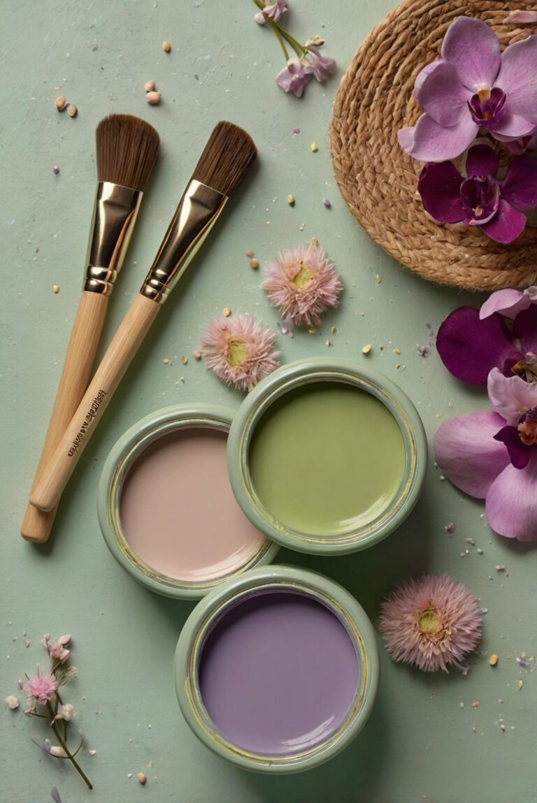 Top 5 Palettes SW colors with Pistachio Green and Orchid Purple for your room