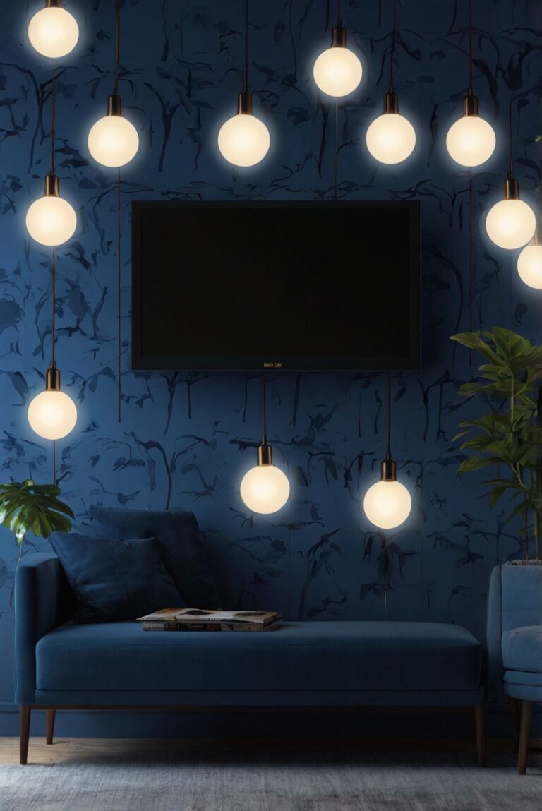 Blue Twilight: Illuminating Your Living Room with Depth
