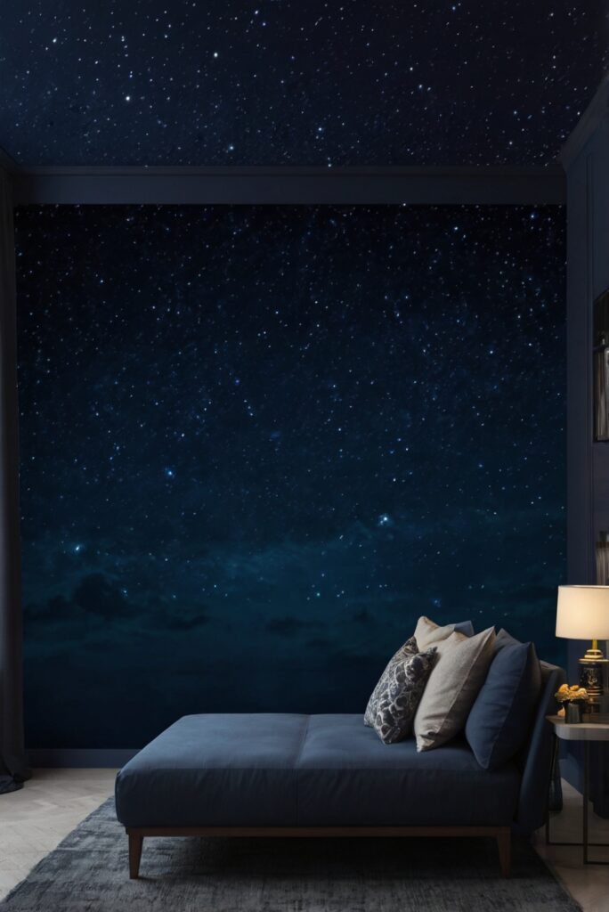 Night Sky Elegance: Enhancing Walls with Dark Blue Hues ...