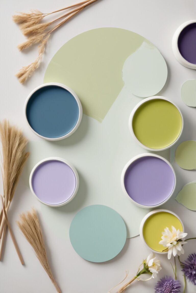 Top 5 Palettes SW colors with Chartreuse and Violet for your room