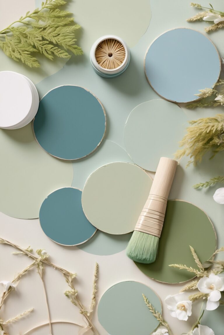 Top 5 Palettes SW colors with Fern Green and Iris for your room