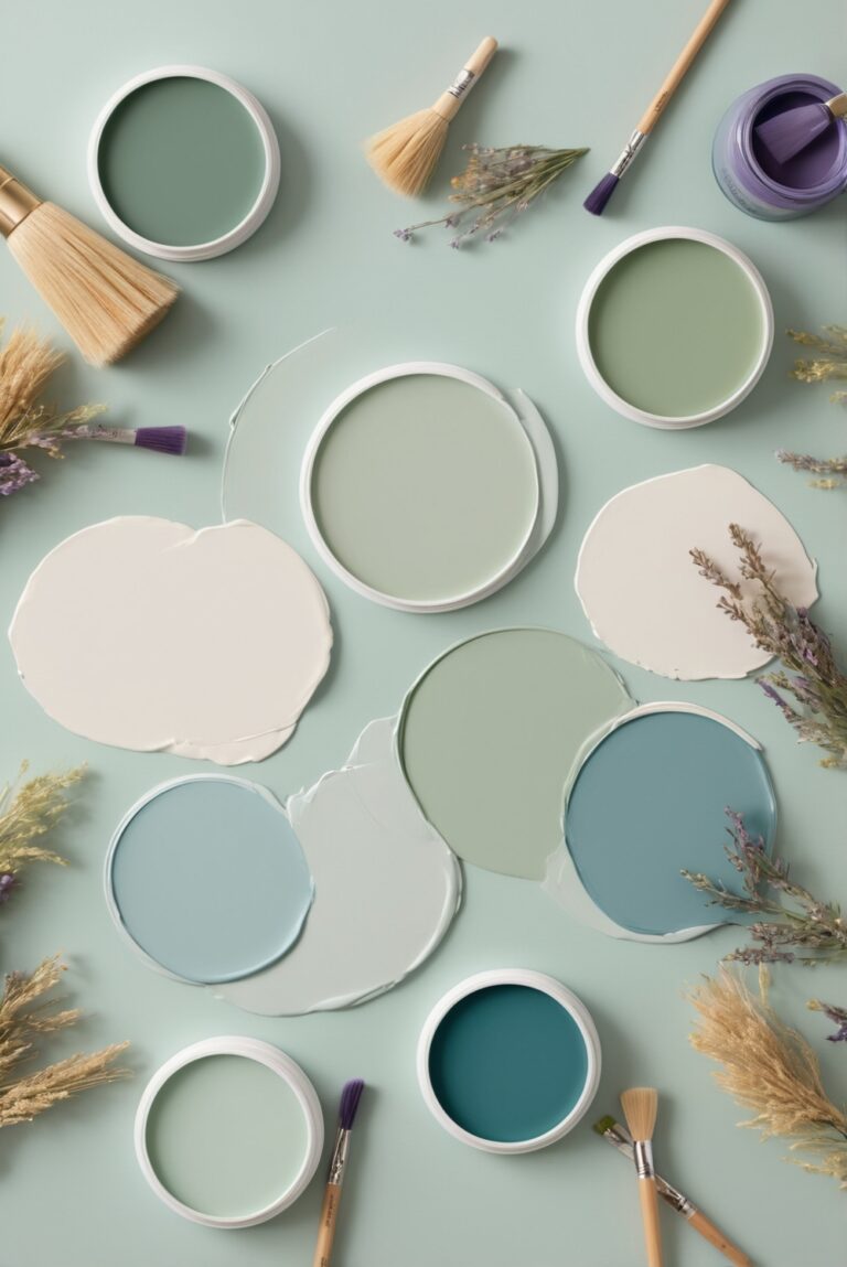 Top 5 Palettes SW colors with Forest Green and Heather Purple for your room
