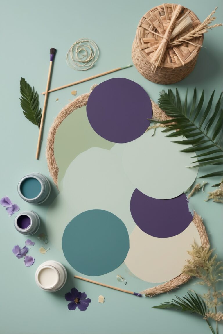 Top 5 Palettes SW colors with Jungle Green and Deep Purple for your room