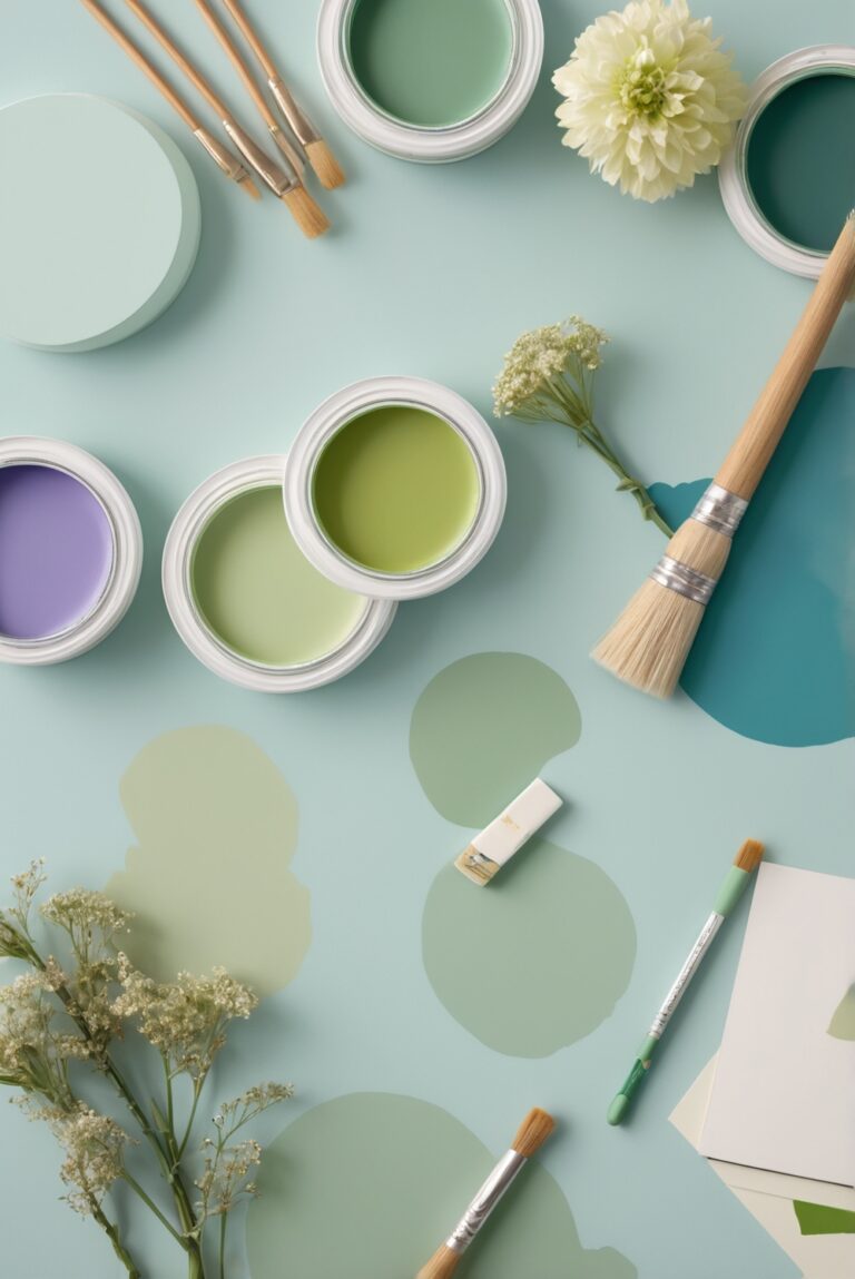 Top 5 Palettes SW colors with Kelly Green and Blue Violet for your room