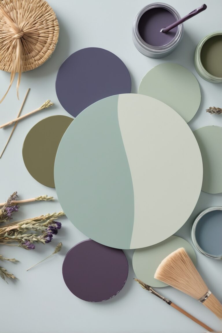 Top 5 Palettes SW colors with Olive Green and Eggplant for your room