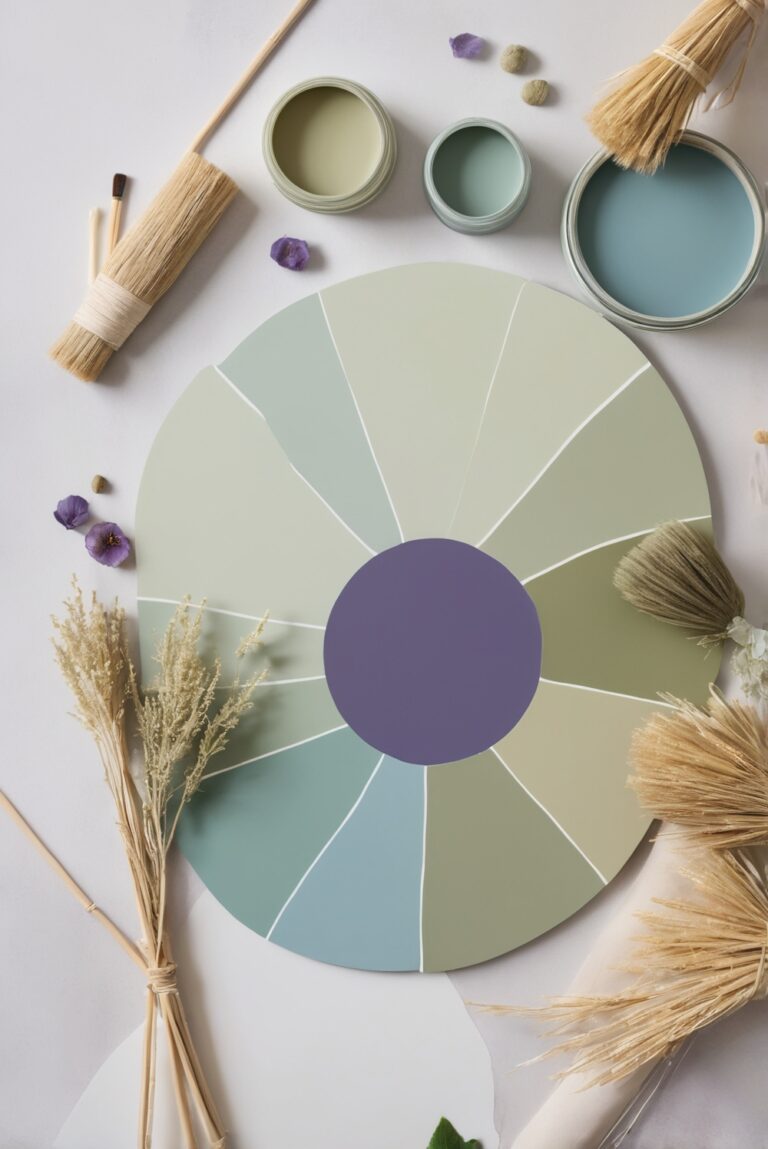 Top 5 Palettes SW colors with Olive Green and Violet for your room