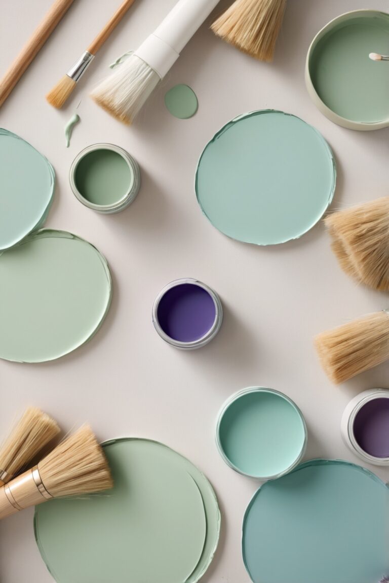 Top 5 Palettes SW colors with Seafoam Green and Grape Purple for your room