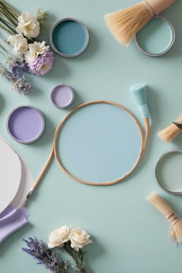 Top 5 Palettes SW colors with Teal and Lavender Blue for your room