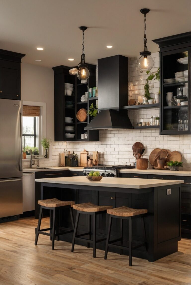 are black kitchen cabinets in style
