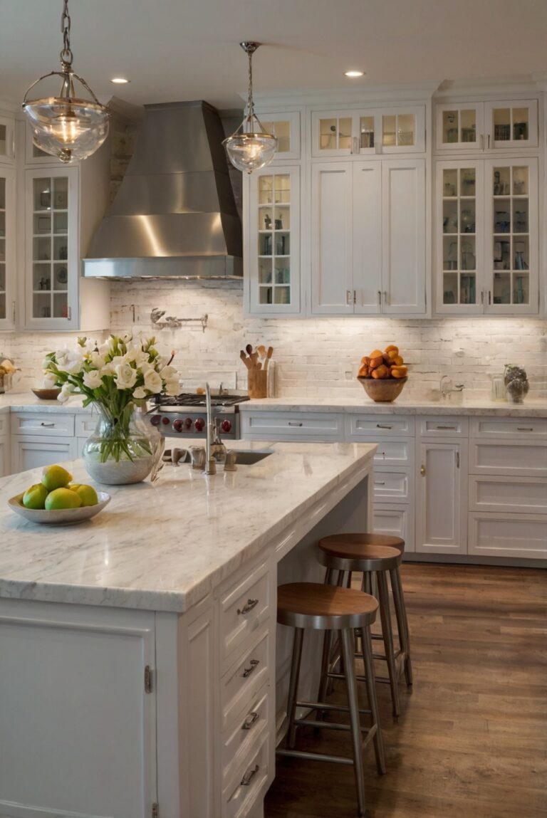 Achieve Timeless Elegance: White Cabinets with White Countertops