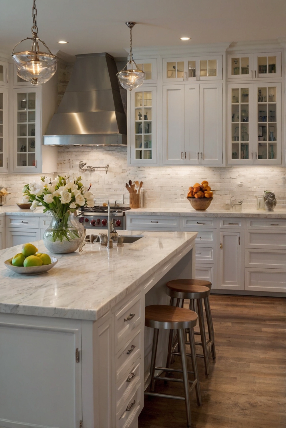 white kitchen cabinets, white kitchen countertops, elegant kitchen design, timeless kitchen decor, modern kitchen renovation, minimalist kitchen style, upscale kitchen remodel