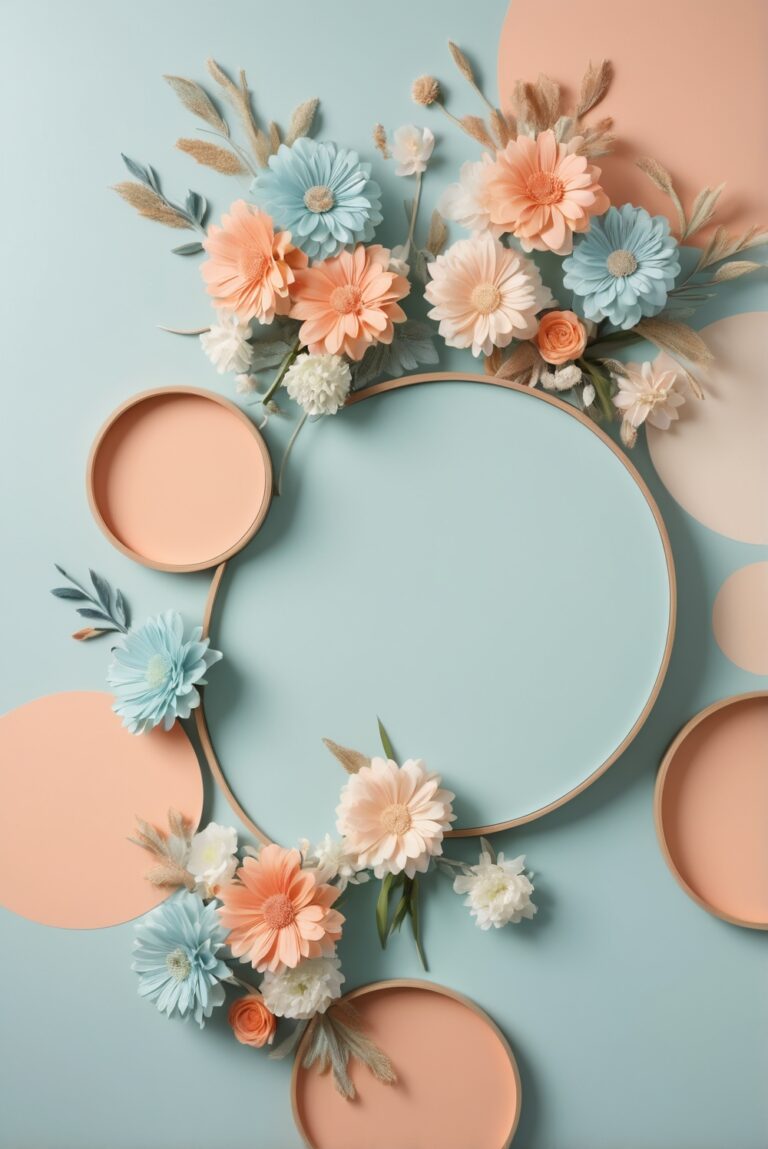 Best 5 Palettes SW colors with Baby Blue and Peach for your Kitchen