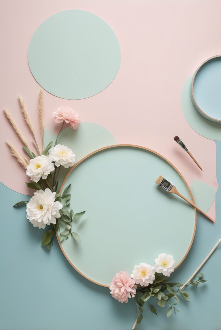 Best 5 Palettes SW colors with Baby Blue and Soft Pink for your Kitchen