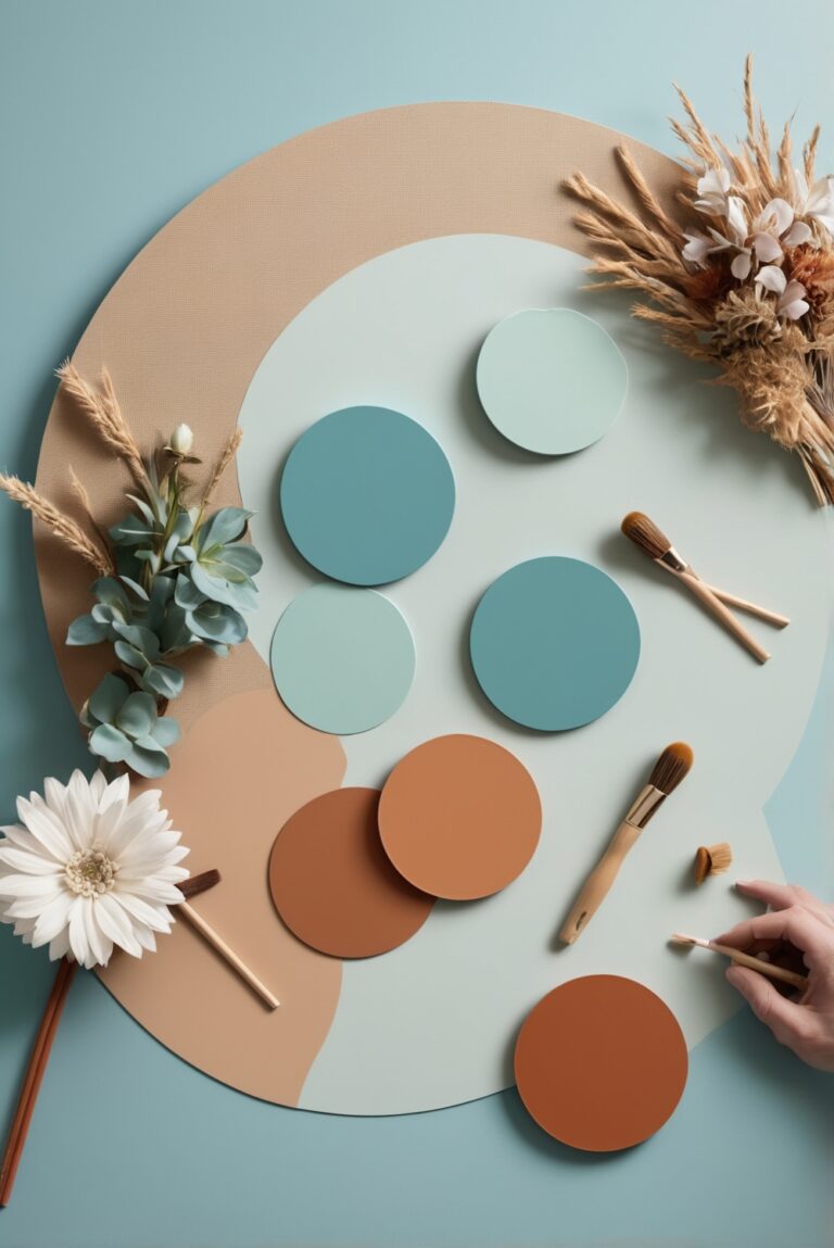 Best 5 Palettes SW colors with Turquoise, Rust, Desert Jewel for your Kitchen