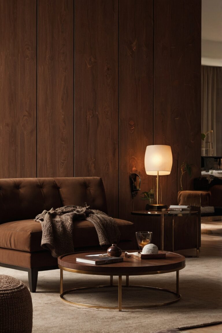 Chocolate Comfort: Rich Brown Tones for a Cozy Living Room