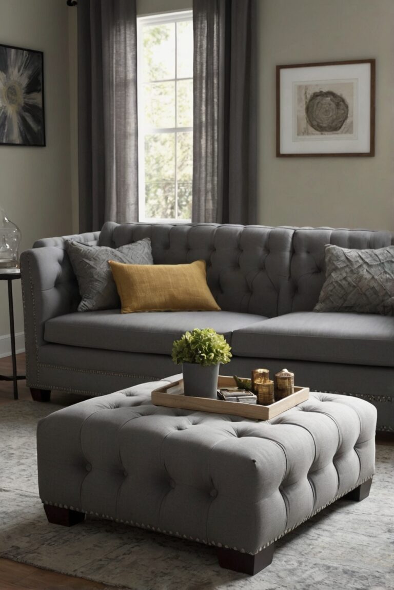 Choosing the Right Ottoman Color to Complement Your Gray Couch