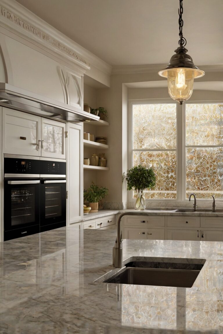 Classic Combo: Reinforcing the Beauty of Taj Mahal and White Dove Pairing kitchen