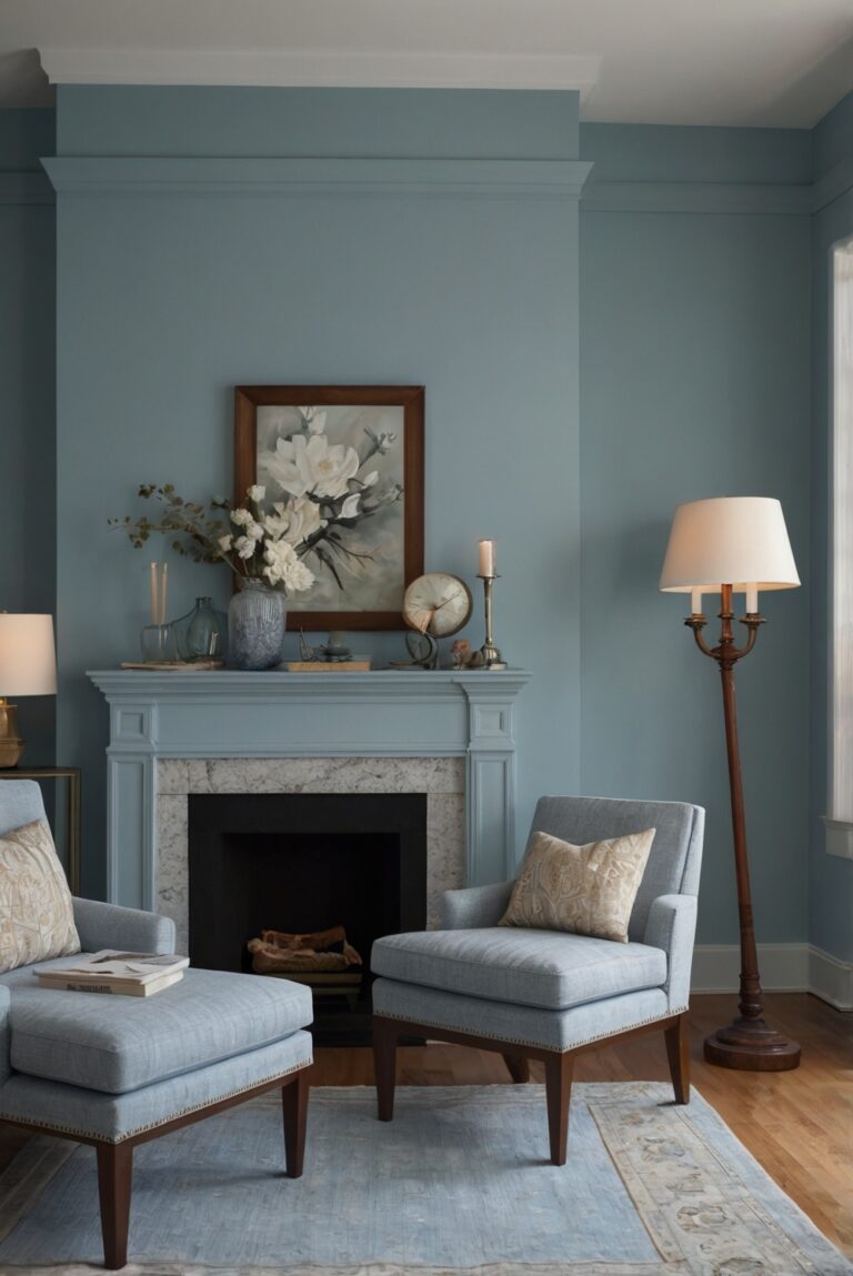 Creating a Serene Space: Benjamin Moores Blue Smoke Color Palette