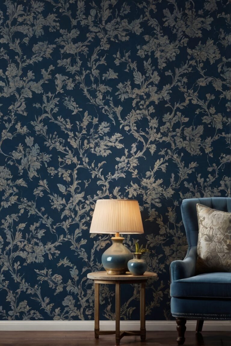 Embrace the Season: Decorating with Blue Fall Wallpaper