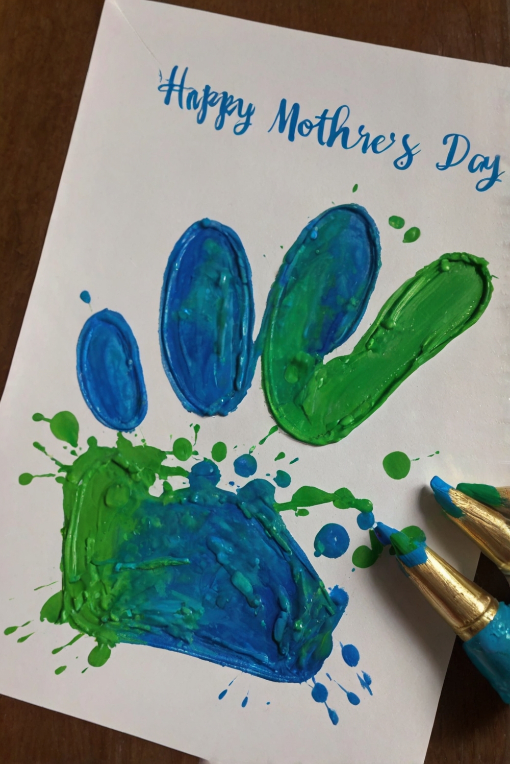 mothers day crafts kids, children crafts mothers day, kids mothers day crafts, mothers day crafts kids blue green, blue green mothers day crafts, childrens crafts mothers day, kids crafts mothers day