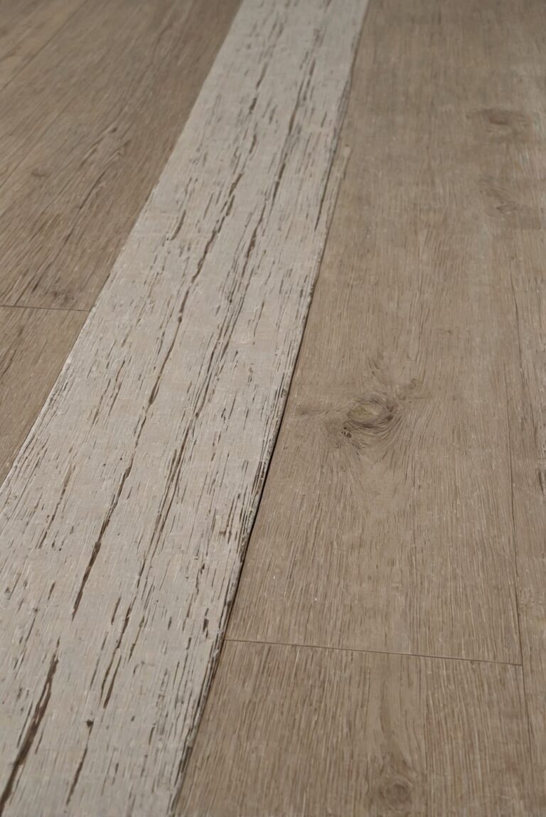 How can I incorporate white-washed hardwood flooring into my home design?