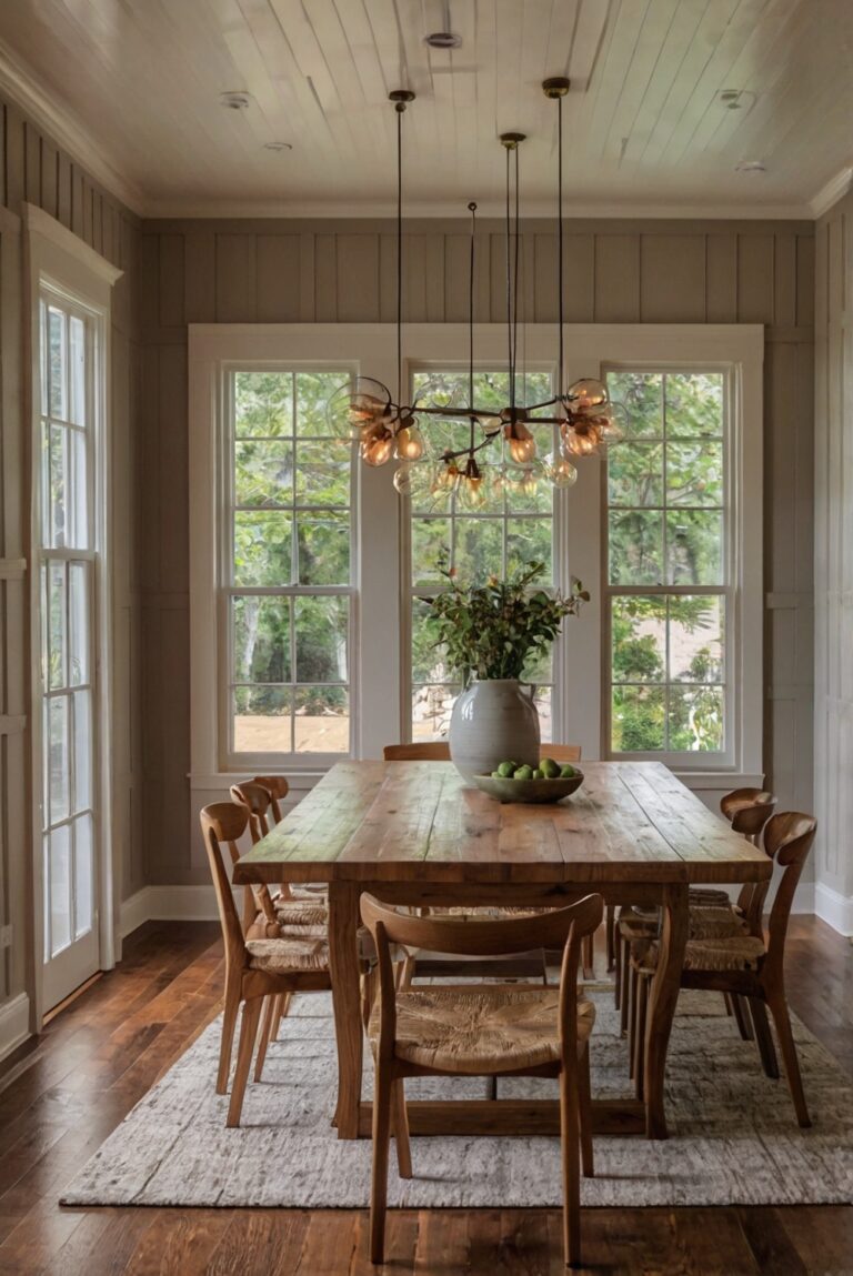 How can you use board and batten in your dining room for a stylish look?