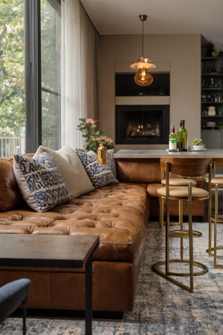 Is a Bar Height Table Behind the Couch Right for Your Space?