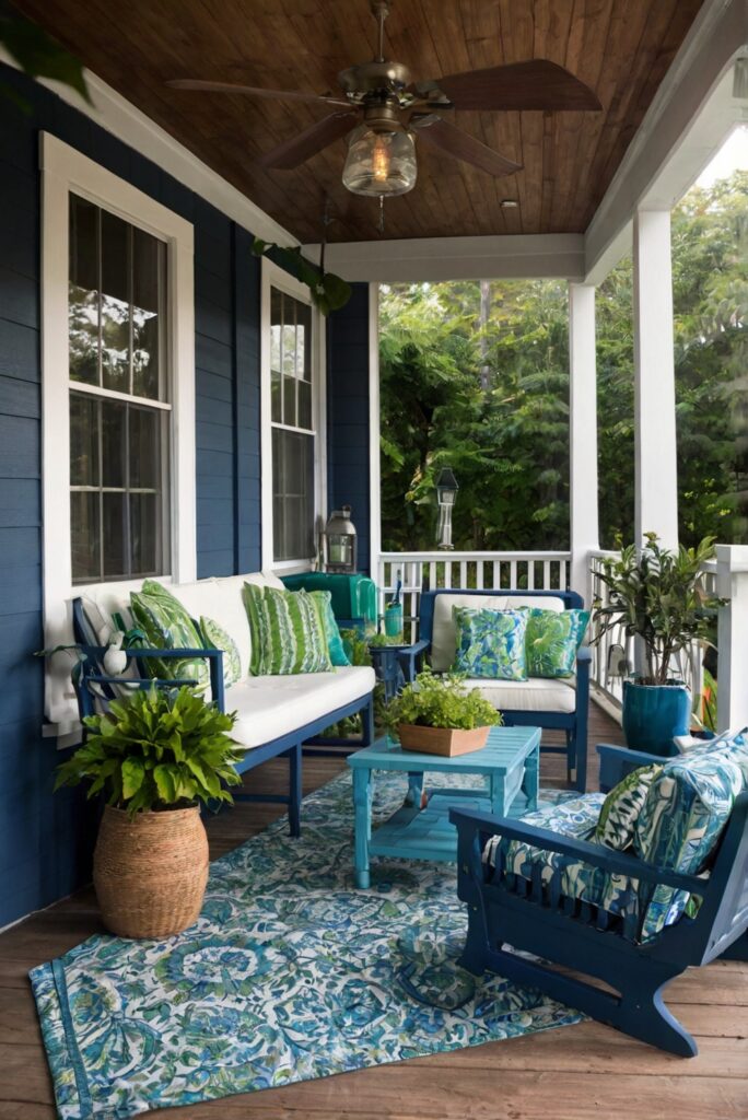Refresh Your Summer Porch with Blue and Green Decor ...
