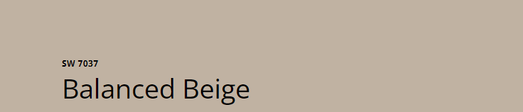 Sherwin Williams Balanced Beige (SW 7037)
A versatile beige with warm gray undertones, offering a neutral, sophisticated backdrop. It creates a cozy, inviting atmosphere while balancing modern and traditional design elements.