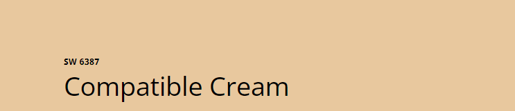 Sherwin Williams Compatible Cream (SW 6387)
A soft, warm cream with subtle yellow undertones, offering a cozy and inviting backdrop that enhances both traditional and modern spaces with its gentle, versatile hue.