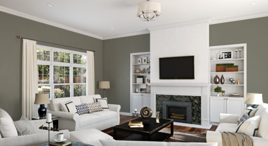 Sherwin Williams Link Gray (SW 6200)
A cool, medium gray with subtle blue undertones, providing a sophisticated and contemporary backdrop. It enhances any space with a clean, modern touch.