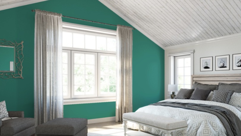 Sherwin Williams Thermal Spring (SW 6761)
A warm, earthy green with soft brown undertones, offering a soothing, natural feel. Ideal for creating a cozy, inviting atmosphere with a touch of sophistication.