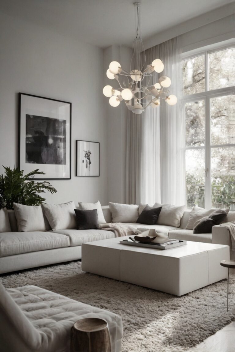 White Delight: Elevating Your Living Room with Crisp White Tones