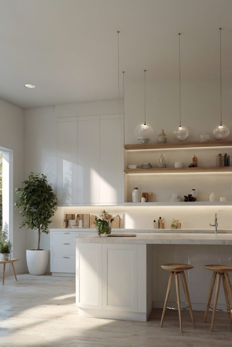 White Oasis: Refreshing Your Space with White Cabinets and Walls