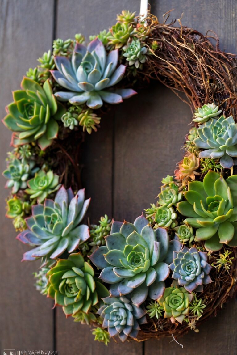 DIY: How to Create Stunning Living Wreaths with Succulents