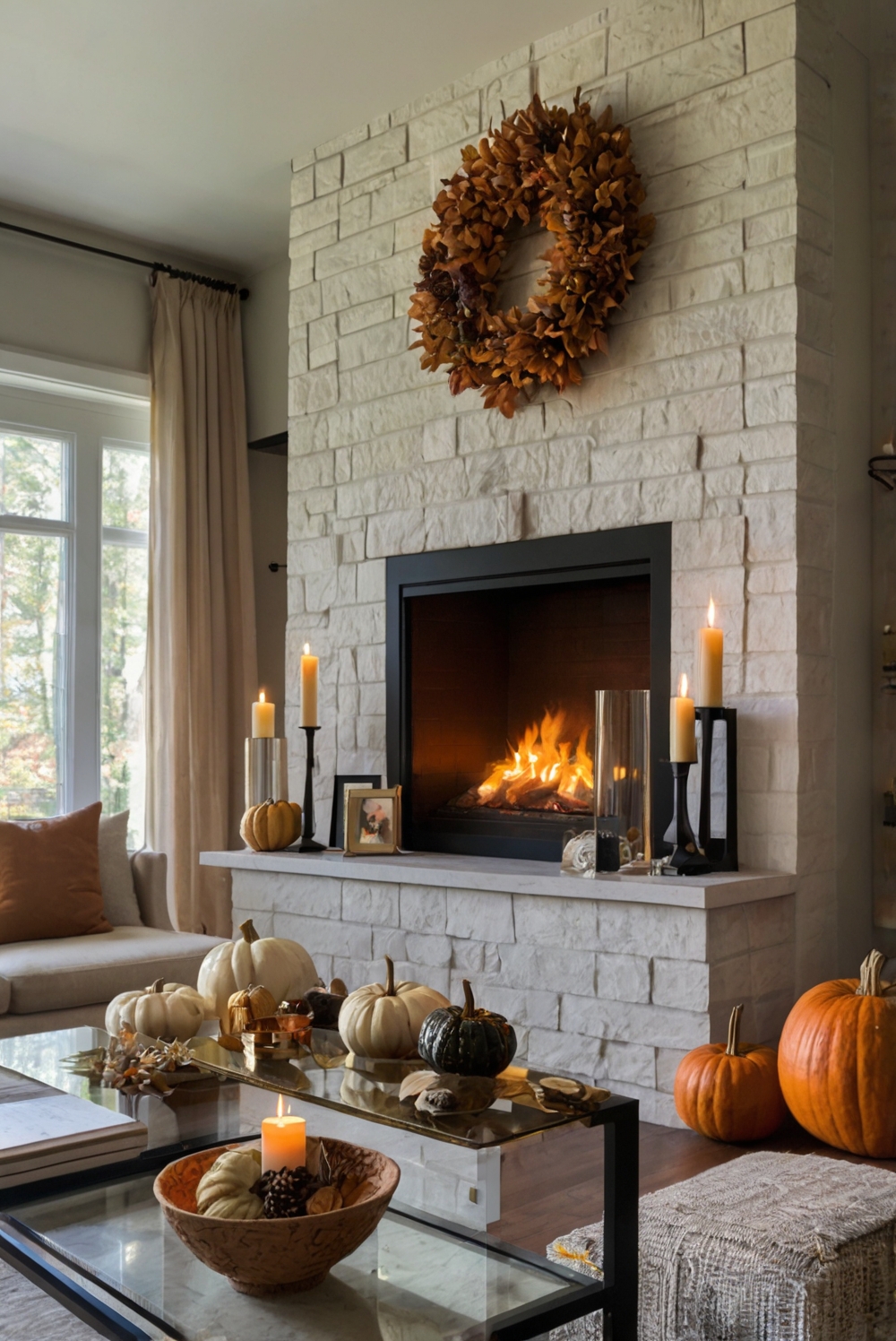 Fall mantel decor, Seasonal mantel decor, Mantel decorating, Autumn mantel styling, Fireplace mantel design