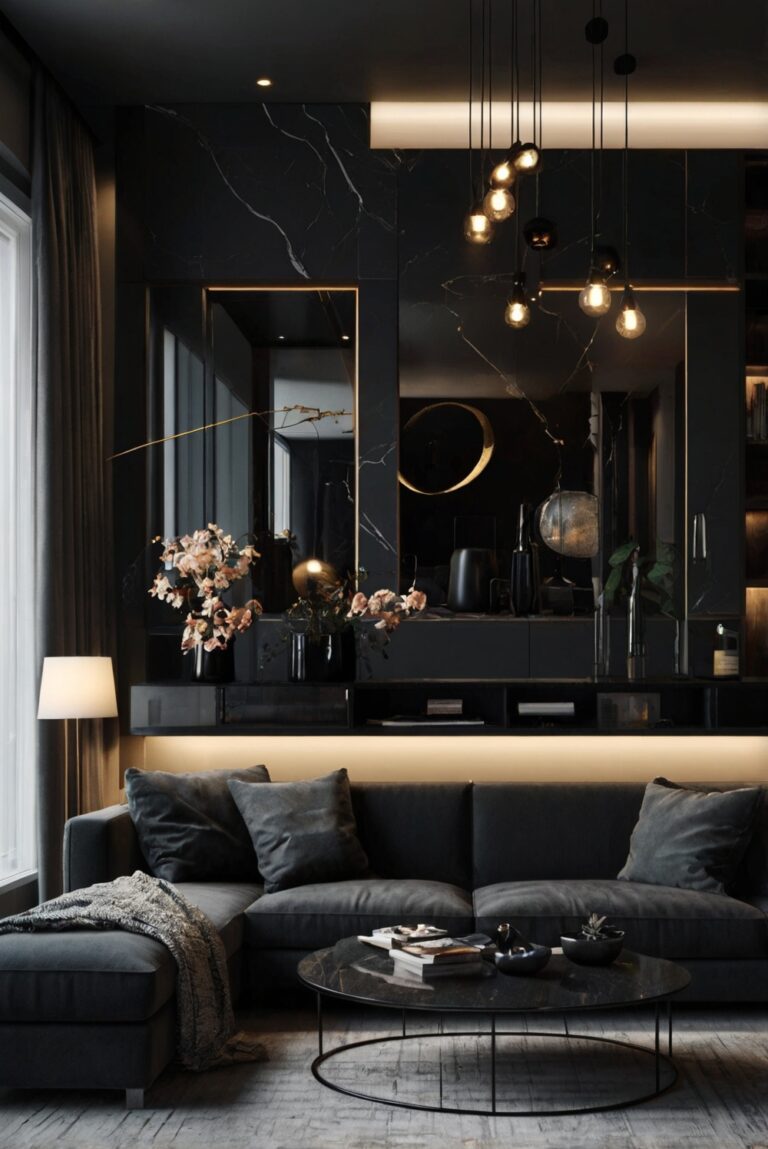 Modern Black Living Room Ideas: Create a Sleek Space