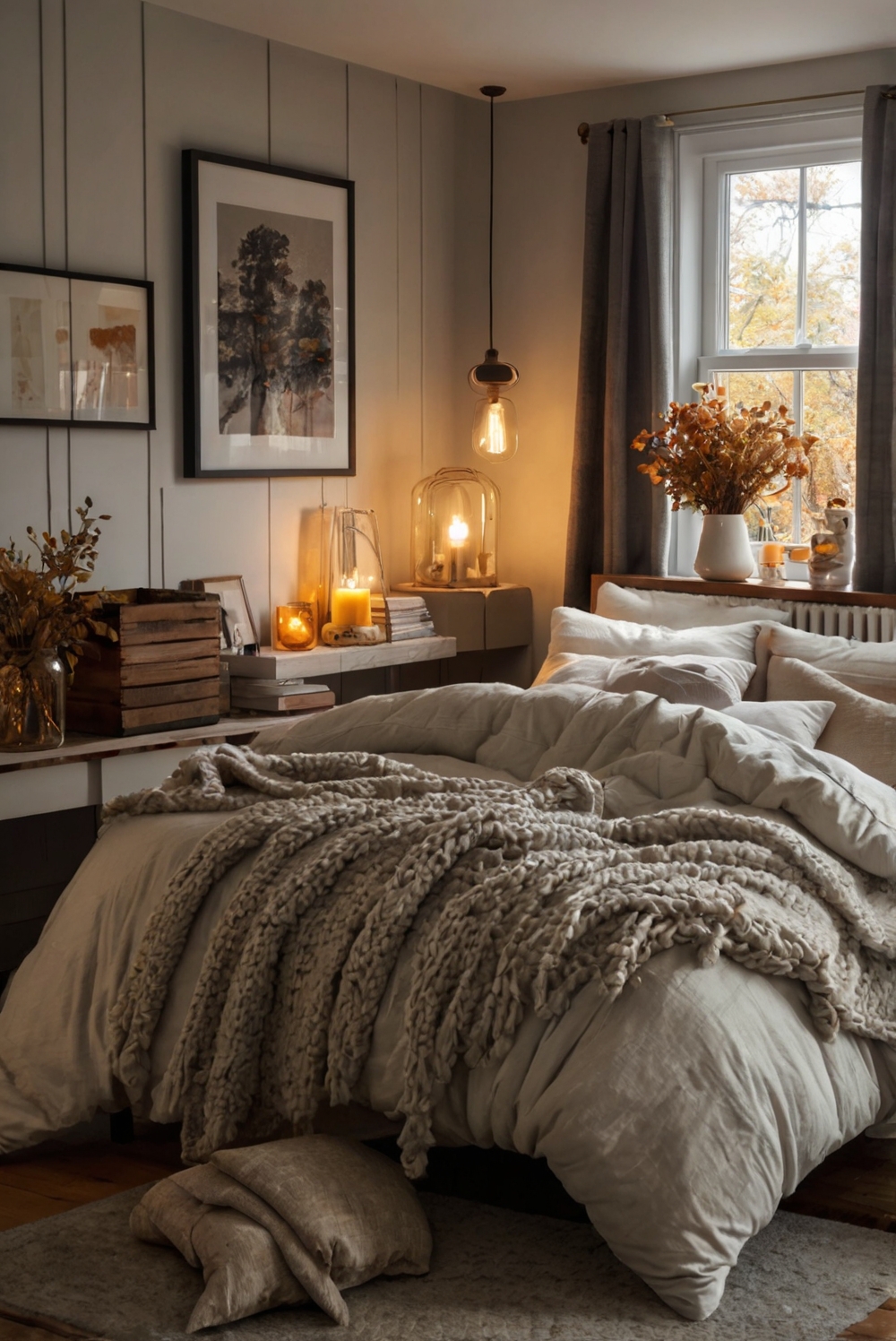 Bedroom Decor, Cozy Bedroom Ideas, Seasonal Decor, Home Trends, Styling Tips