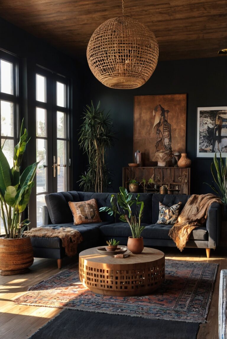 Dark Boho Living Room Ideas for a Unique Style