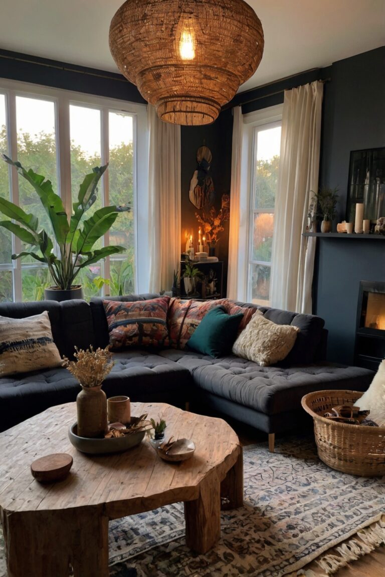 Dark Boho Living Room Ideas: Inspiration & Tips