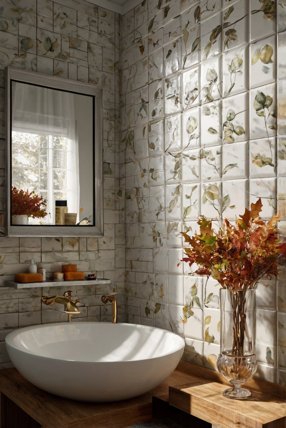 fall bathroom decor ideas, seasonal bathroom decorating tips, autumn bathroom makeover, fall bathroom design, autumn-inspired bathroom accessories