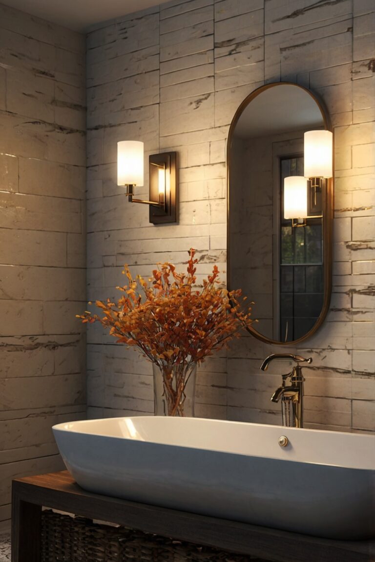 fall bathroom decor, autumn bathroom decor, fall home decor, fall decorating ideas, autumn home decor