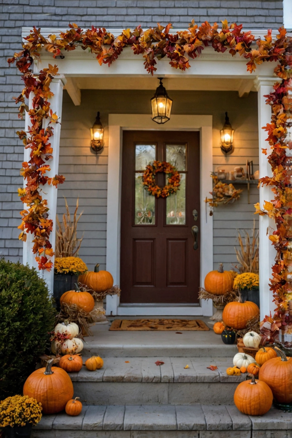 Autumn porch decor,garden decor,front porch decorations,Country decorations, Farmhouse decorations