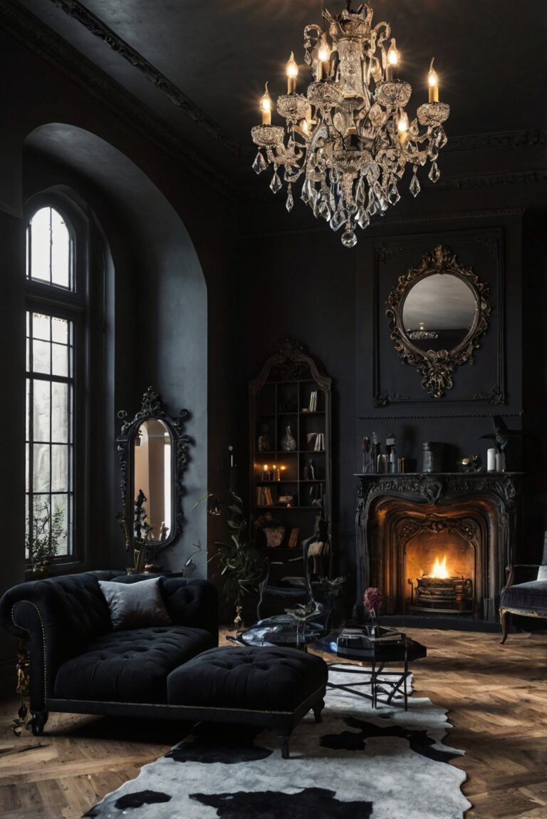 5 Tips for a Dramatic Gothic Living Room Style