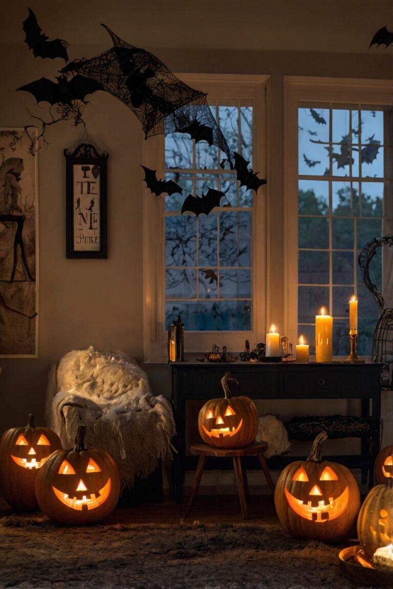 Halloween room decor, Halloween decorating ideas, Halloween room themes, Halloween room inspiration, Halloween room design