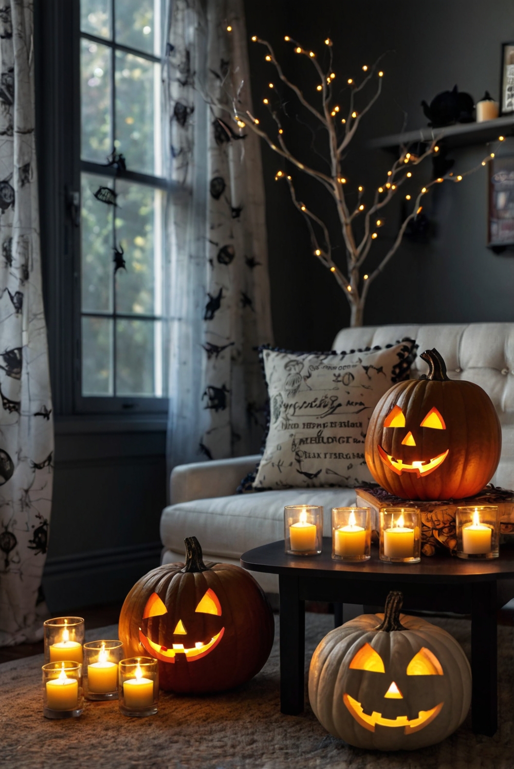 Halloween decor, Spooky room, Scary home, Creepy decoration, Haunted house